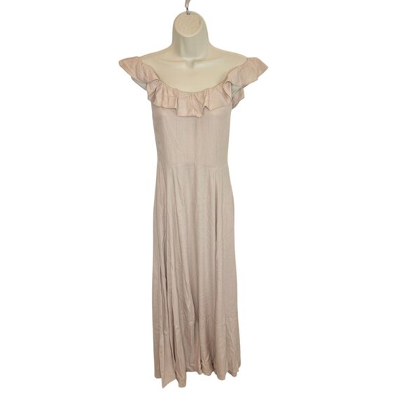 Reformation Verbena Maxi Gown in Blush Pink - Size XS - Picture 2 of 10